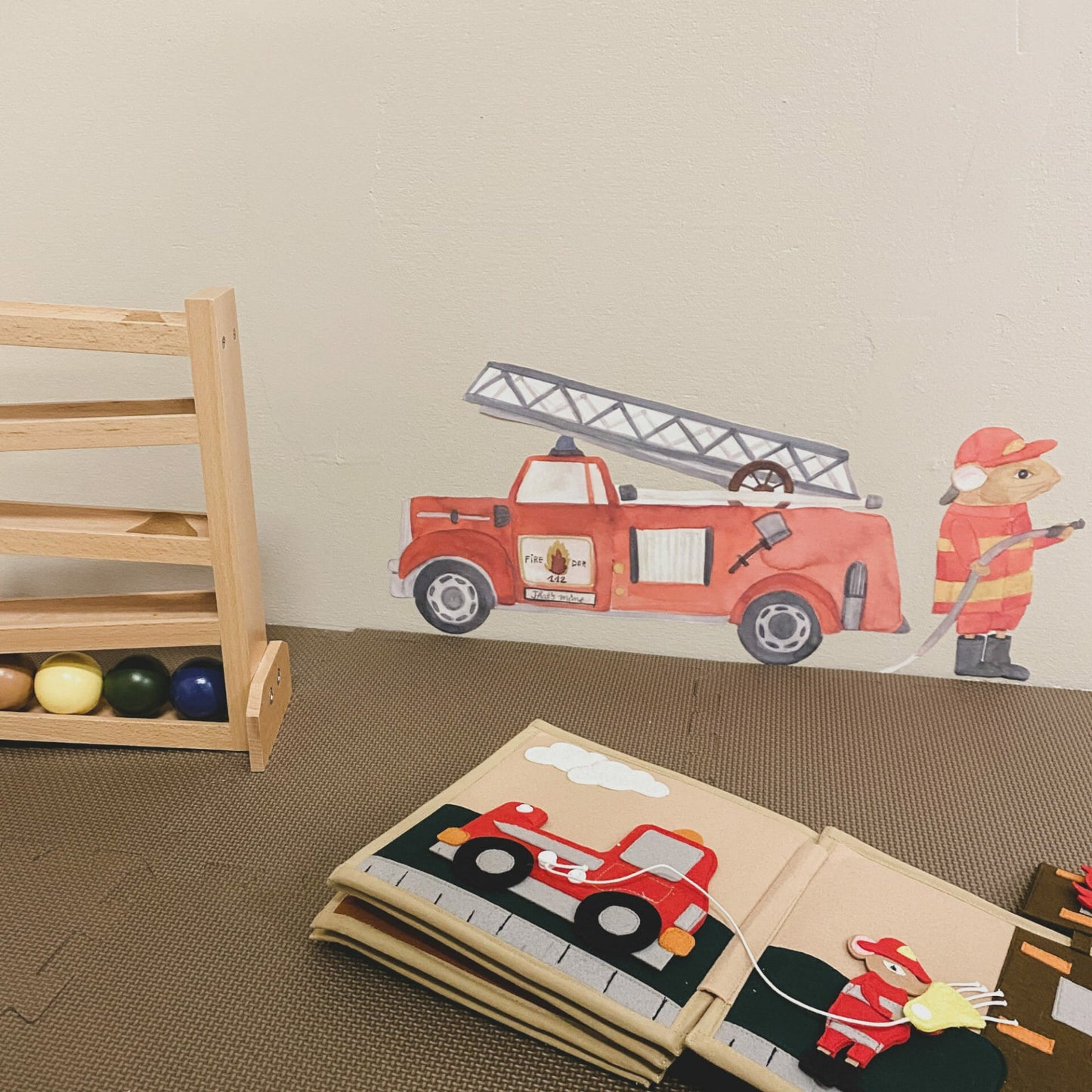 That's Mine Wallsticker Firetruck