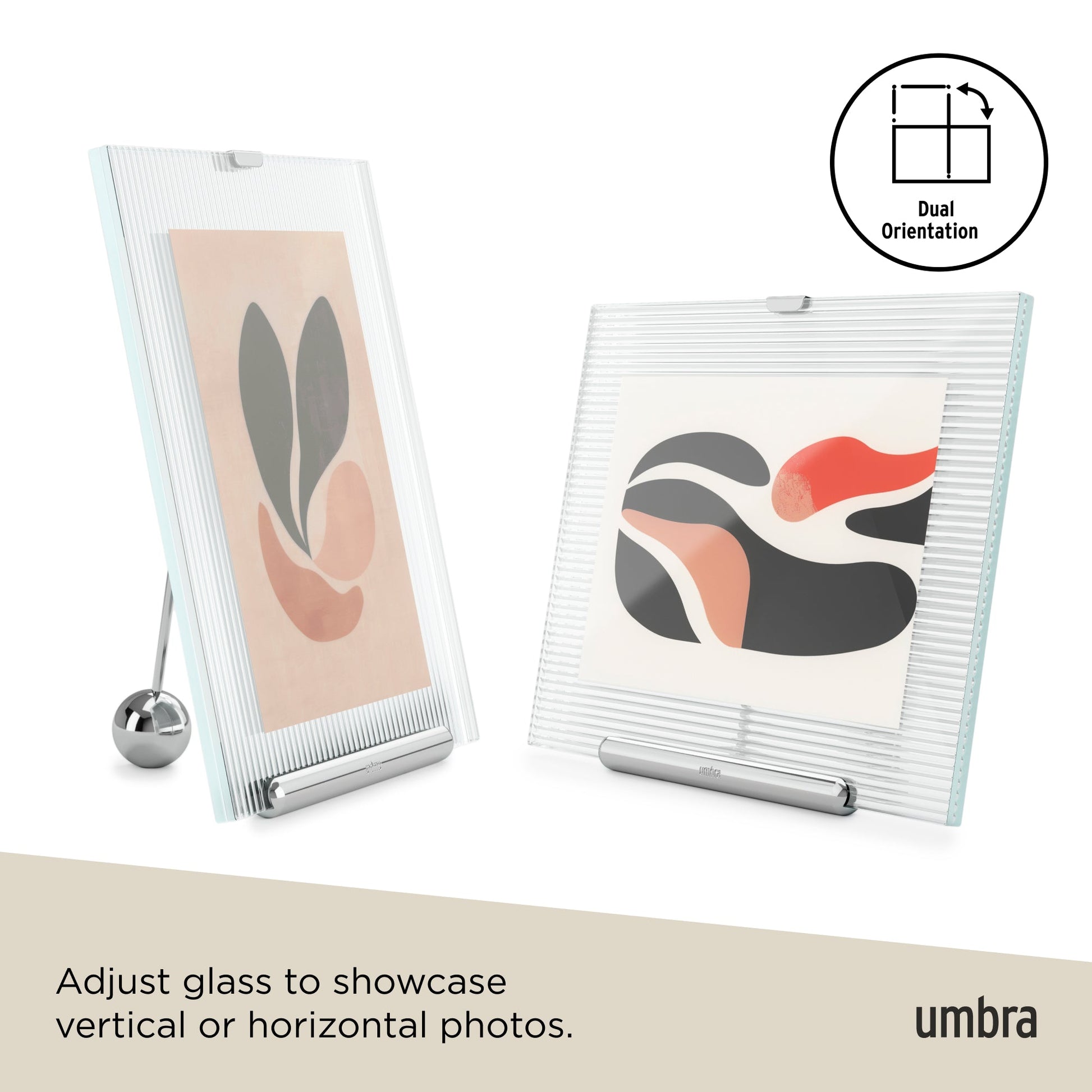 Flute Ramme, 19*23 Krom/sort, en del av kategorien Ramme - At Home Interiør