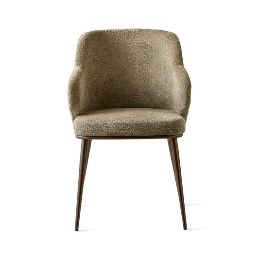 Foyer spisestuestol med arm, metallben, en del av kategorien spisestuestol - At Home Interiør