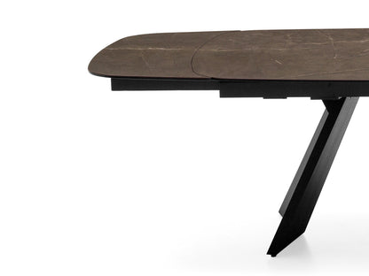 Icaro CS4114-S ovalt uttrekksbord i sort og keramikk – Calligaris hos @HOME Oslo