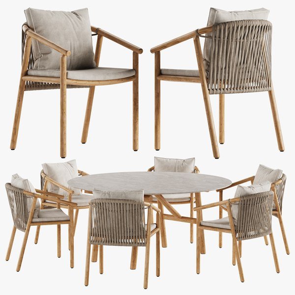 Isamu spisebord, utendørsmøbler Ditre italia, en del av kategorien utendørs - At Home Interiør