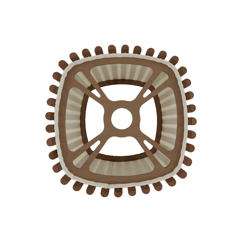 Komorebi Firkantet Lampeskjerm 2 Størrelser og 2 tre farger, en del av kategorien Lampeskjerm - At Home Interiør