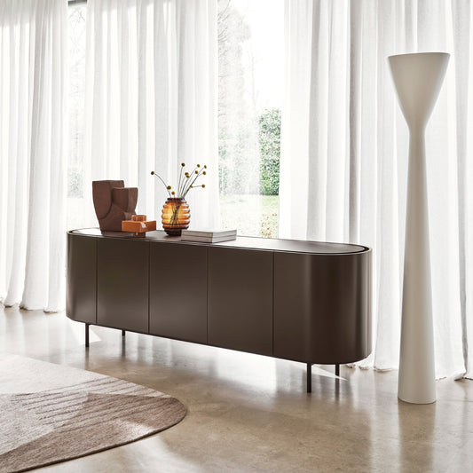 LAKE Skjenk 5 dører 225 cm Bronze – @HOME Interiør Oslo