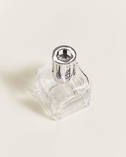 Maison Berger Glaçon duftlampe – transparent – lampen sett skrått ovenfra