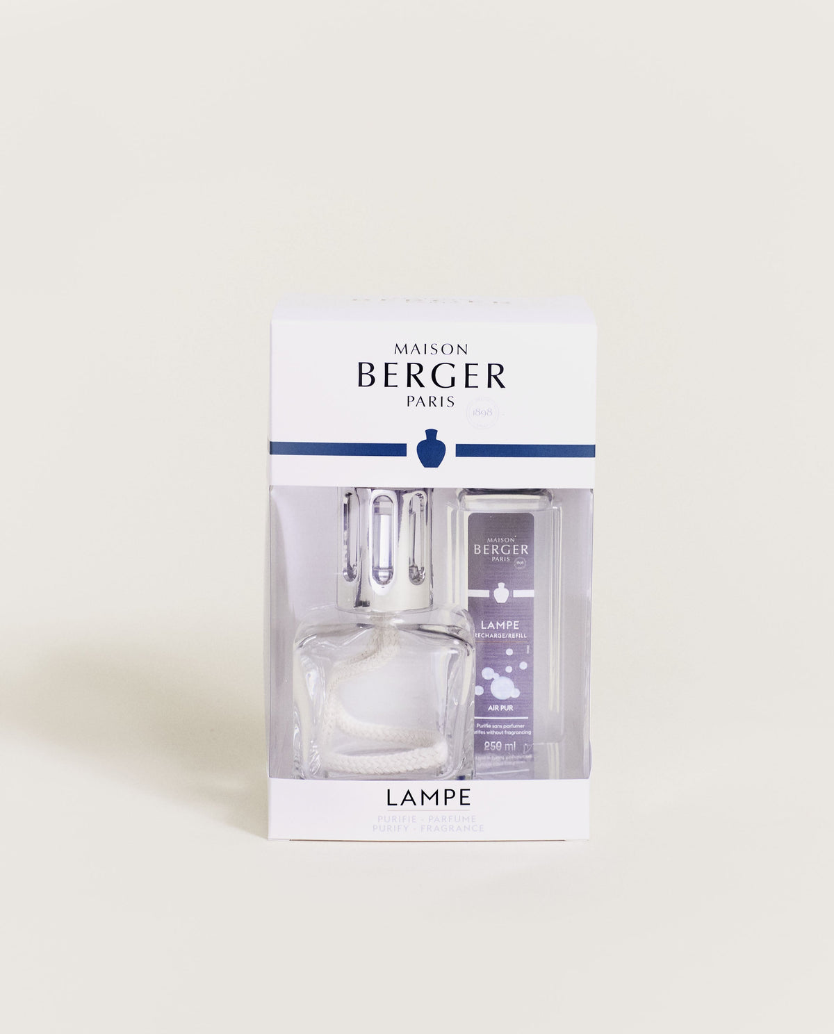 Maison Berger Glaçon duftlampe – transparent – duftlampen i gaveeske