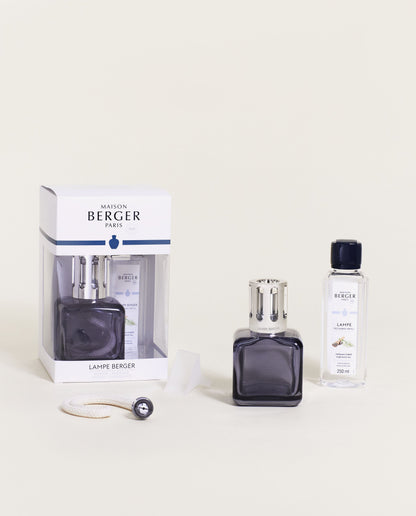 Maison Berger Glaçon duftlampe – grå – gaveeske, duftlampe, refill og tilbehør
