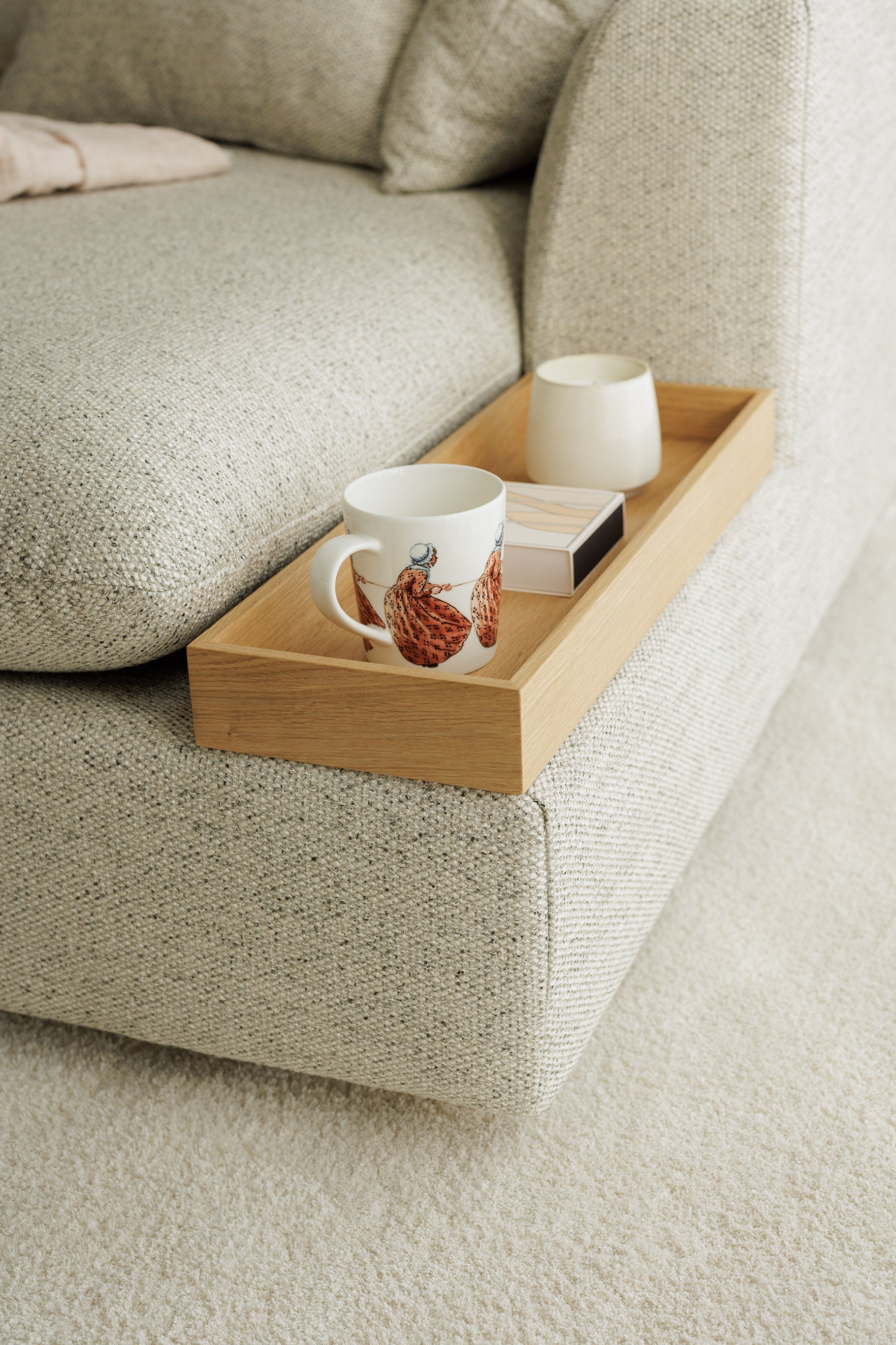 Milou sofa set 1 rock 1 natur tekstil, memoryfoam, en del av kategorien Hjørnesofa - At Home Interiør