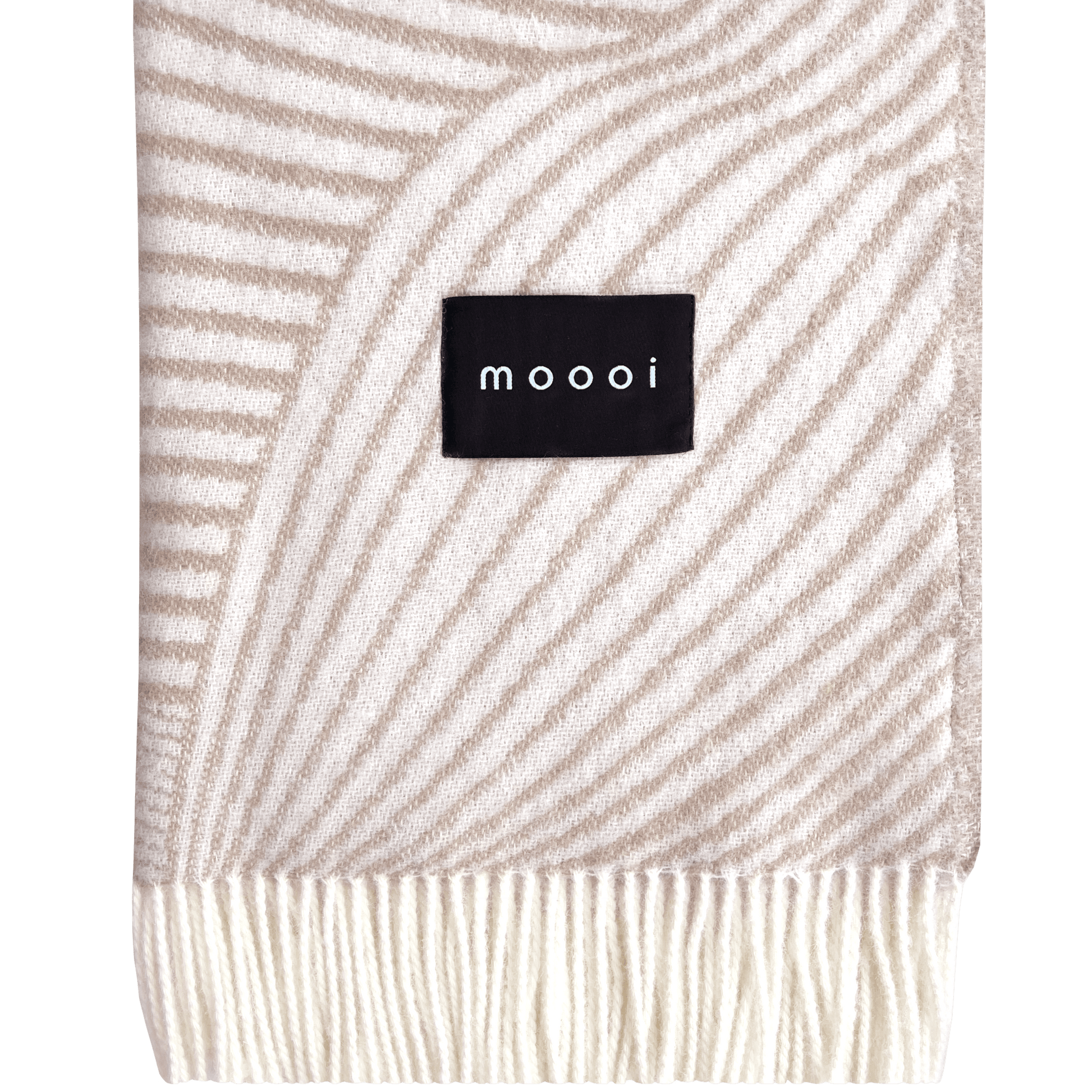 Moooi Techno Bee ullpledd Coffee Cream, en del av kategorien Pledd - At Home Interiør