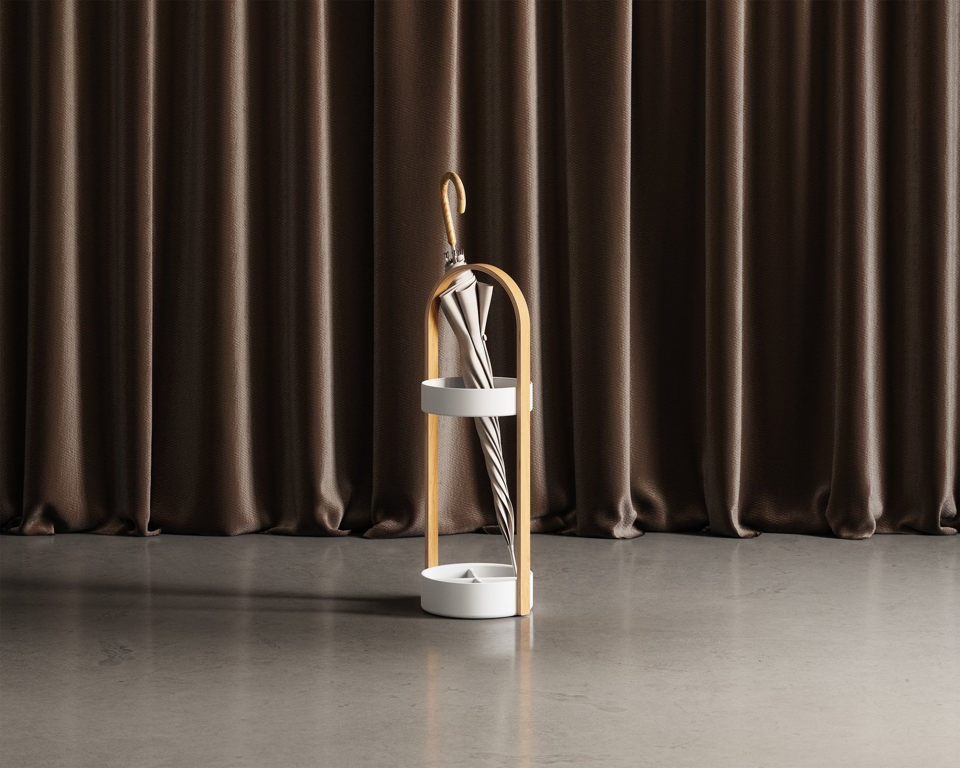 Paraplystativ Bellwood hvit, en del av kategorien - At Home Interiør