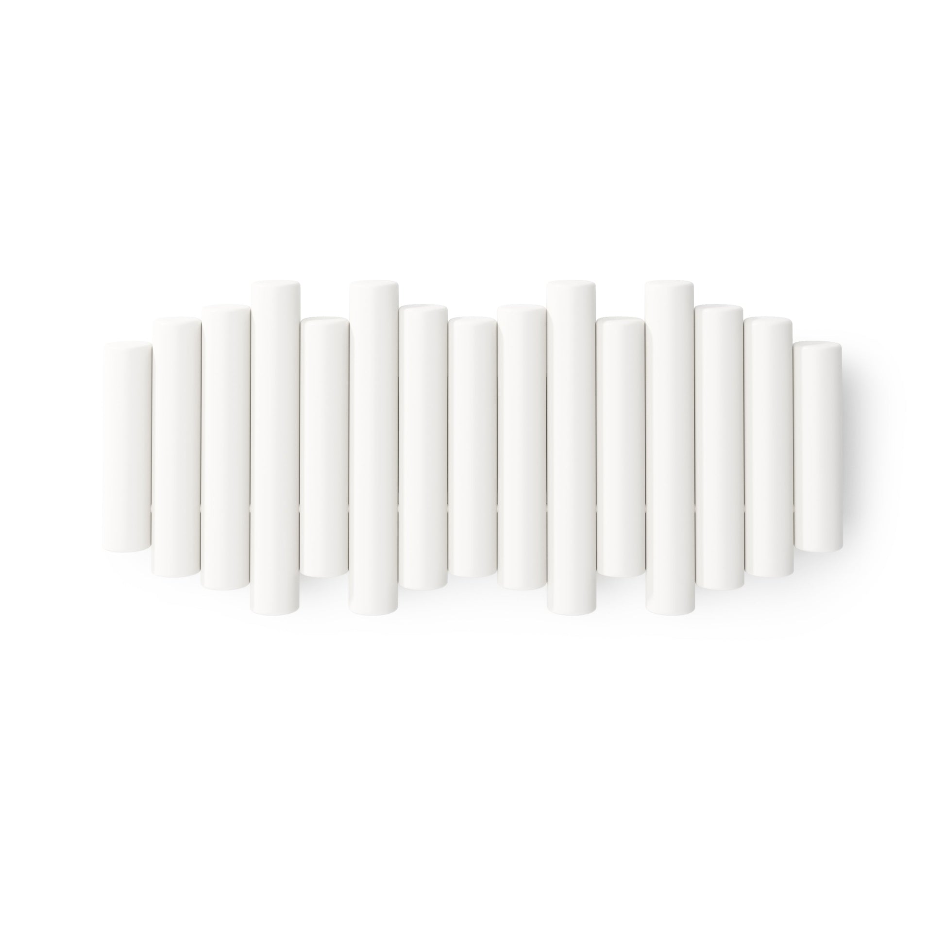 Picket knaggrekke hvit – funksjonelt design som også er veggkunst, en del av kategorien - At Home Interiør