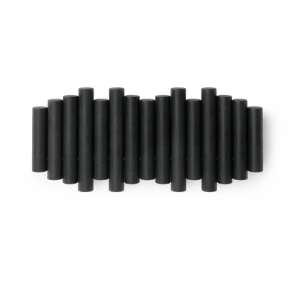 Picket knaggrekke sort– funksjonelt design som også er veggkunst, en del av kategorien - At Home Interiør