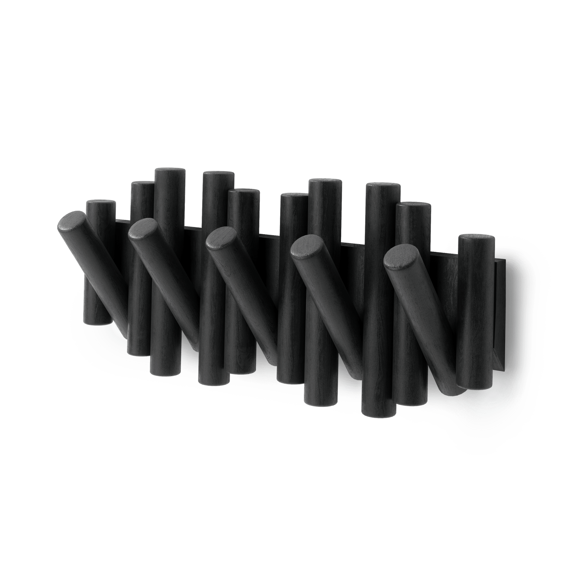 Picket knaggrekke sort– funksjonelt design som også er veggkunst, en del av kategorien - At Home Interiør