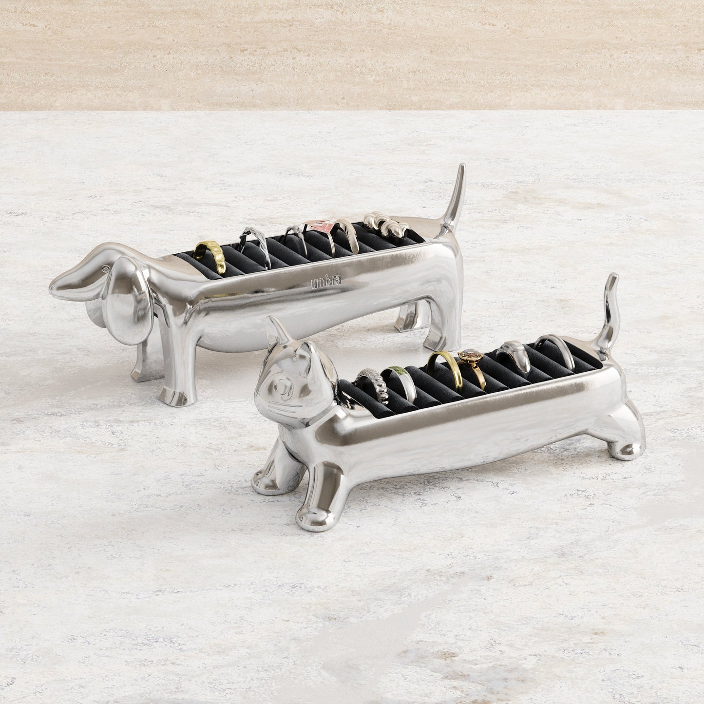 Ringholder Alicat chrome, en del av kategorien - At Home Interiør