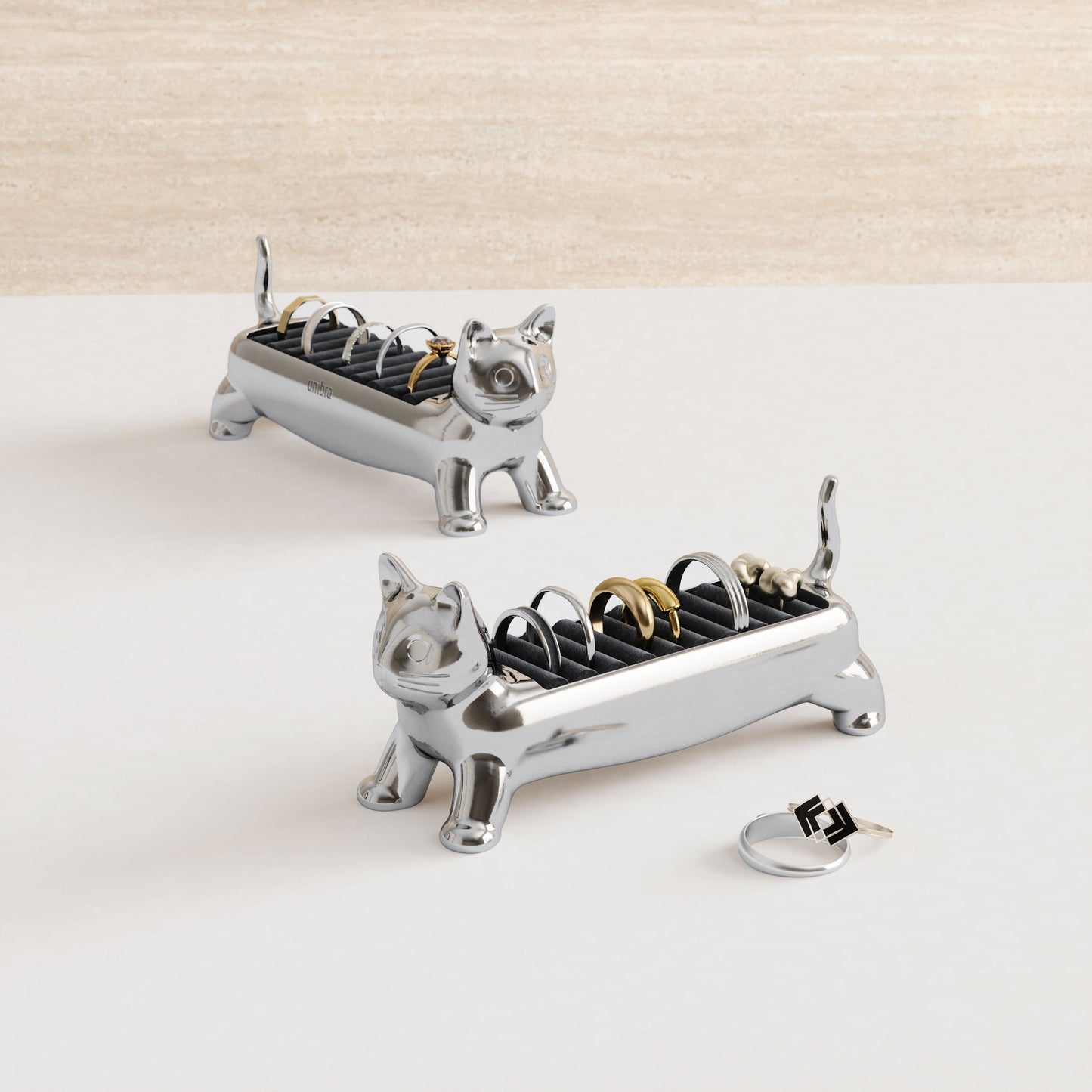 Ringholder Alicat chrome, en del av kategorien - At Home Interiør