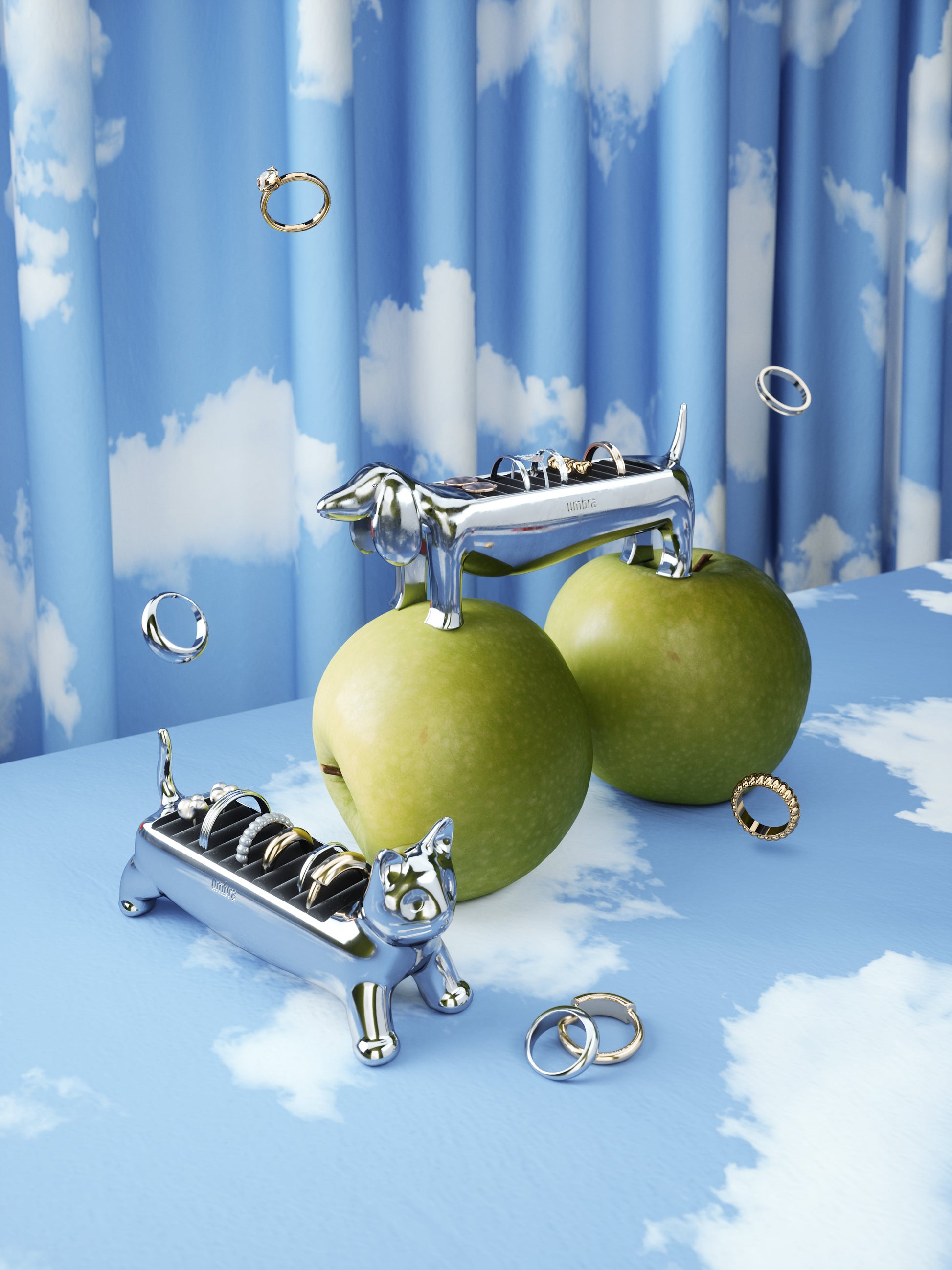 Ringholder Alicat chrome, en del av kategorien - At Home Interiør