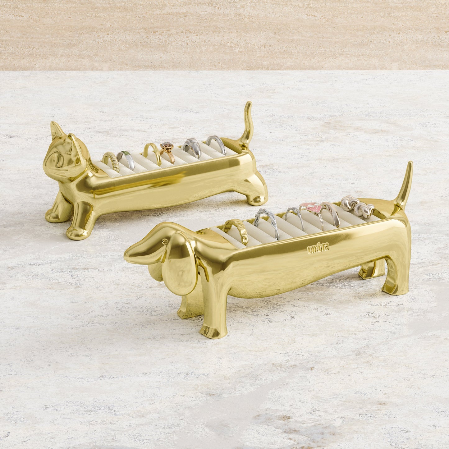 Ringholder Alicat messing, en del av kategorien - At Home Interiør