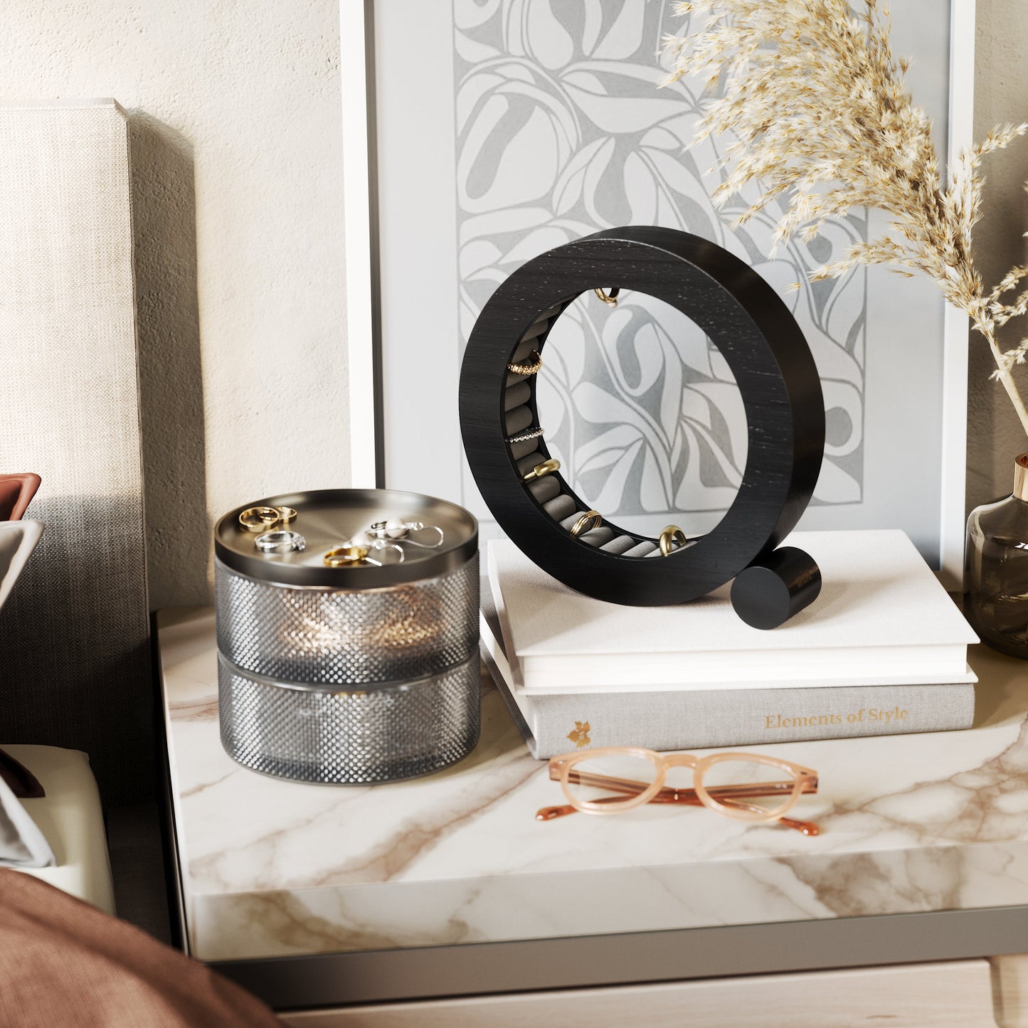 Ringholder FERRIS Sort, en del av kategorien - At Home Interiør