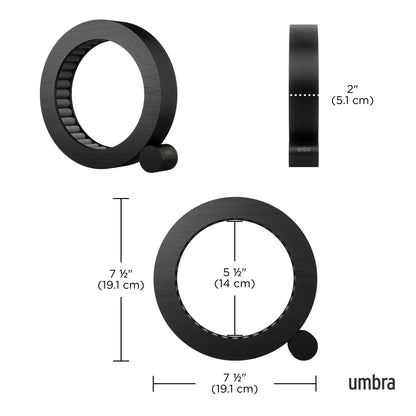 Ringholder FERRIS Sort, en del av kategorien - At Home Interiør