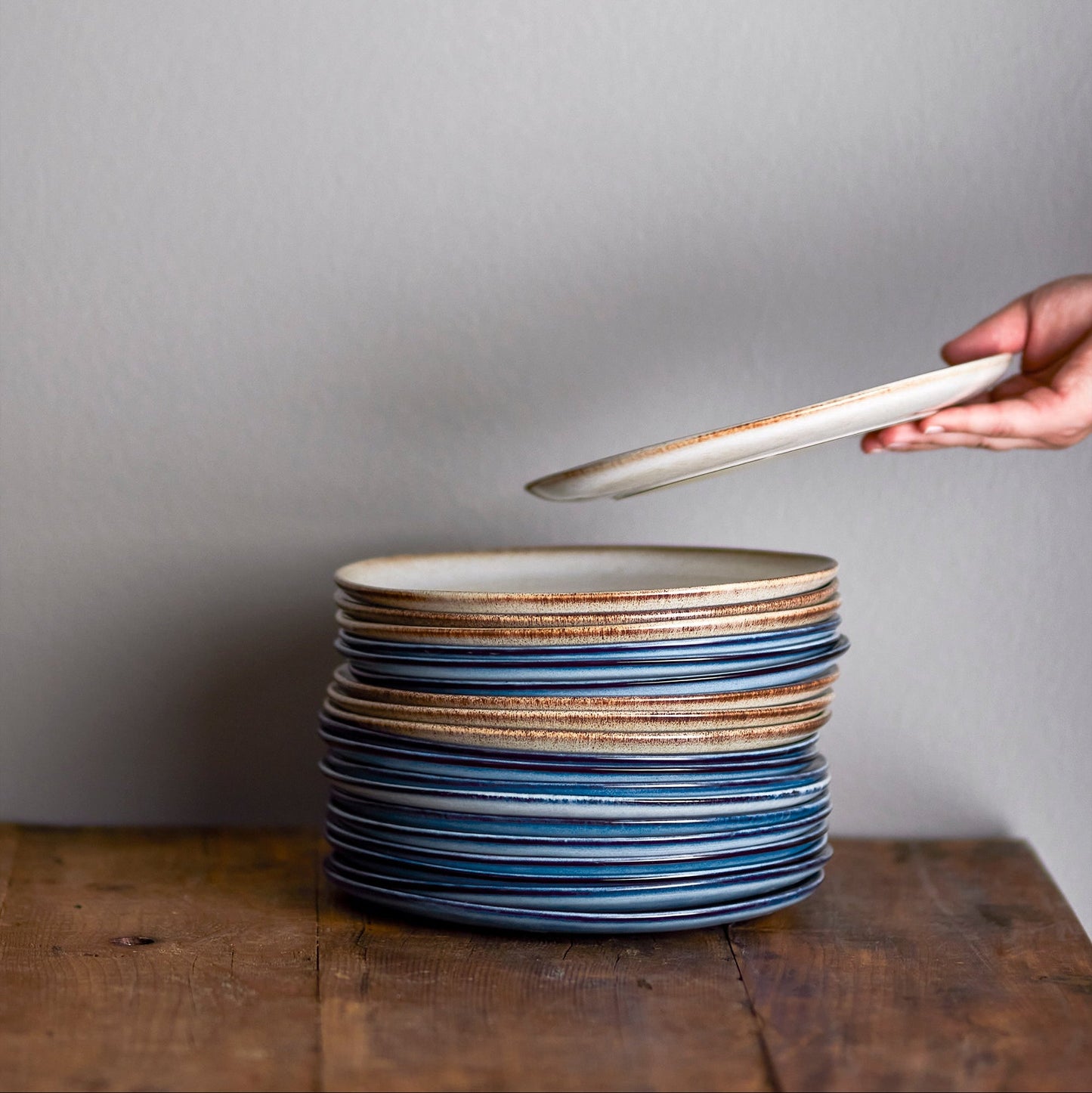 Sandrine frokost Tallerken, Blå, en del av kategorien Skål - At Home Interiør