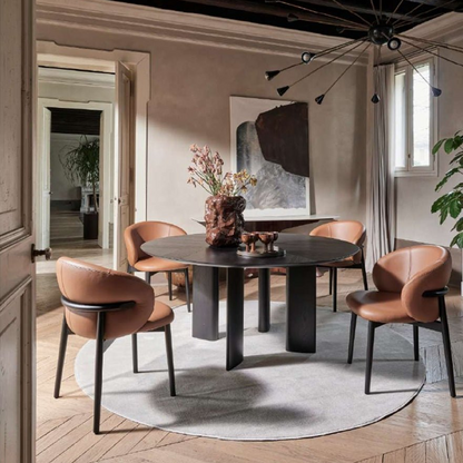 Sandy Rundt spisebord 140/160 Canaletto/Smoke