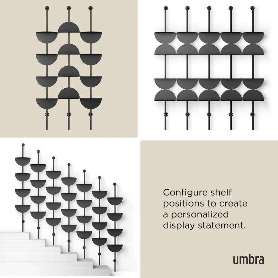 Solis vegghylle, sort eller sand, en del av kategorien - At Home Interiør