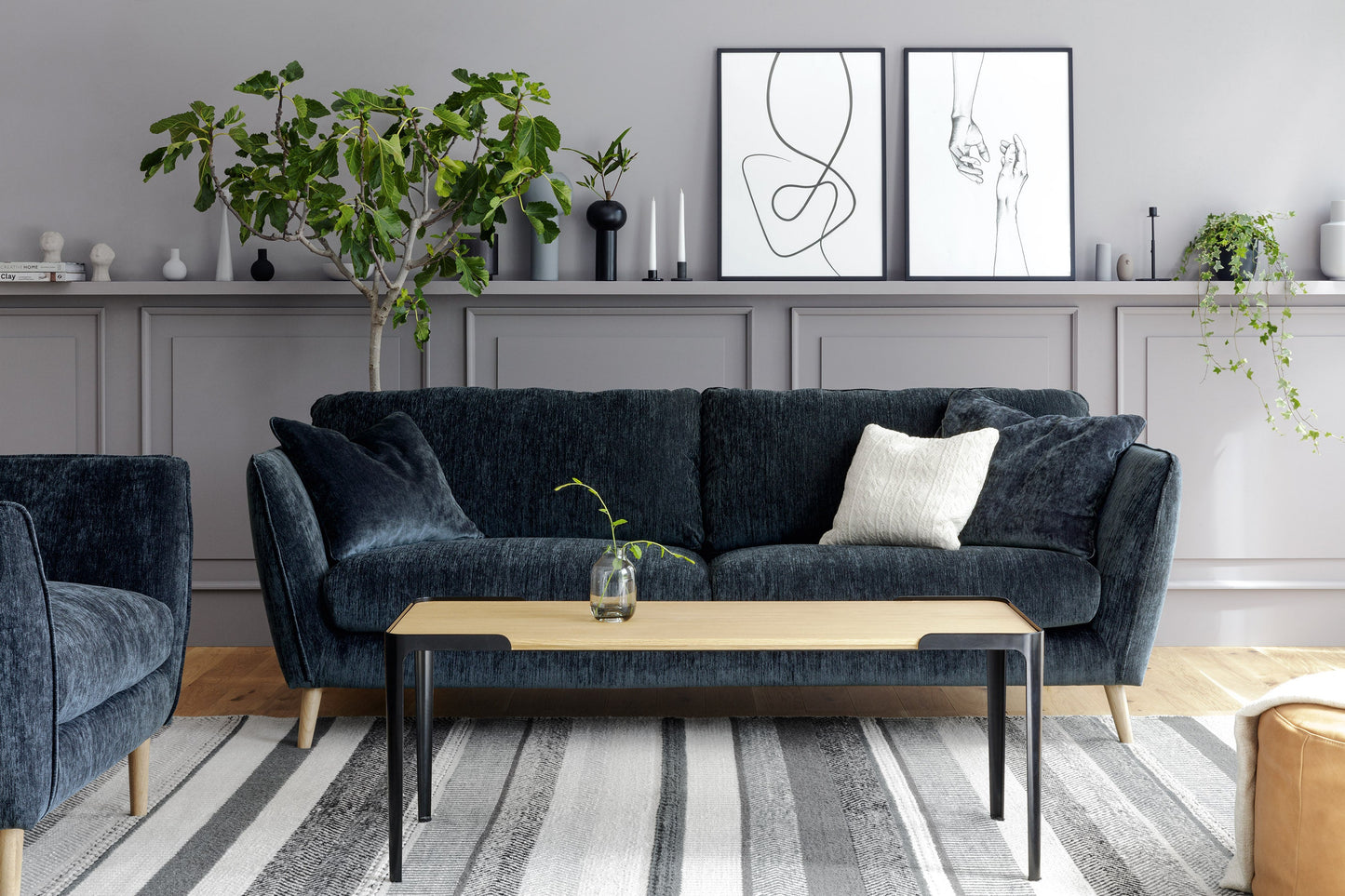 Stella 3 seter sofa, flere tekstilvalg., en del av kategorien Modulsofa - At Home Interiør