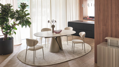 Tango rundt uttrekkbart spisebord fra Calligaris