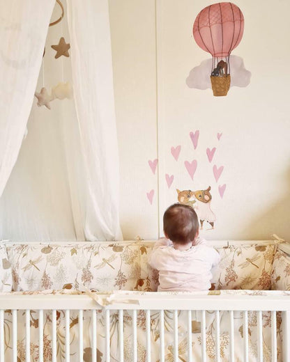 That's Mine Wallsticker Hot Air Balloon Rose, en del av kategorien Wallstickers - At Home Interiør