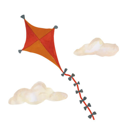 That's Mine Wallsticker Kite large, en del av kategorien Wallstickers - At Home Interiør