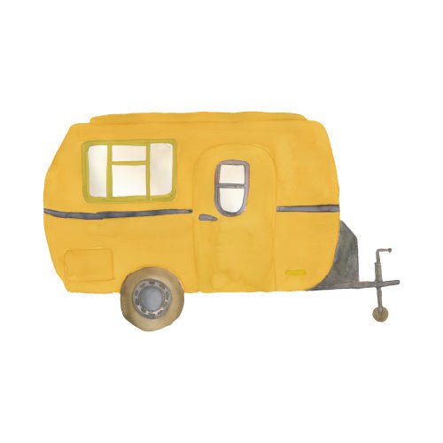 That's Mine Wallsticker Yellow Caravan, en del av kategorien Wallstickers - At Home Interiør