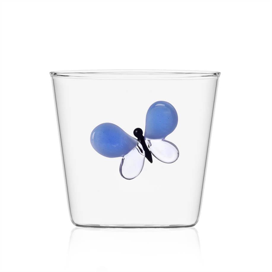 Tumbler Blue Butterfly, en del av kategorien Glass - At Home Interiør