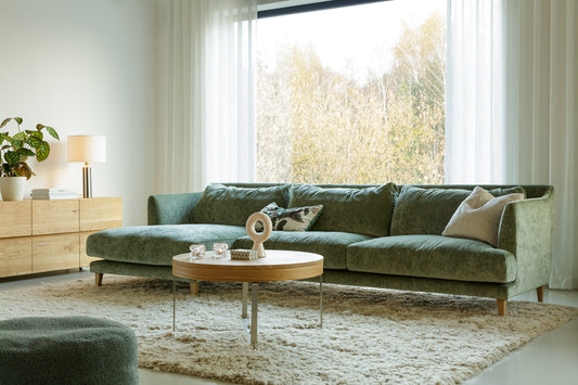 Vera sofa med chaiselounge set 2 i moderne stue – @HOME Oslo