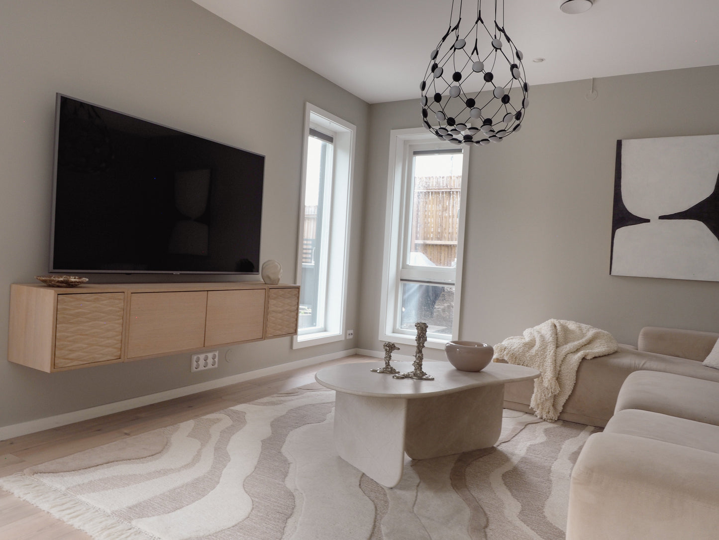 Zuleika ivory beige wool, gulvteppe, flere størrelser, en del av kategorien - At Home Interiør