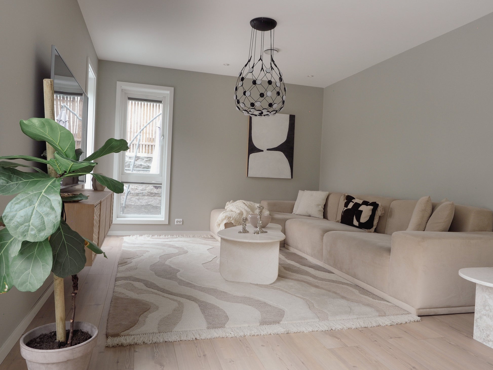 Zuleika ivory beige wool, gulvteppe, flere størrelser, en del av kategorien - At Home Interiør