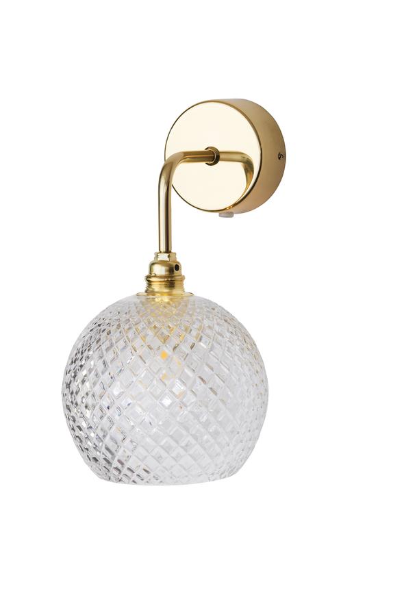 Rowan Vegglampe 15cm Gull