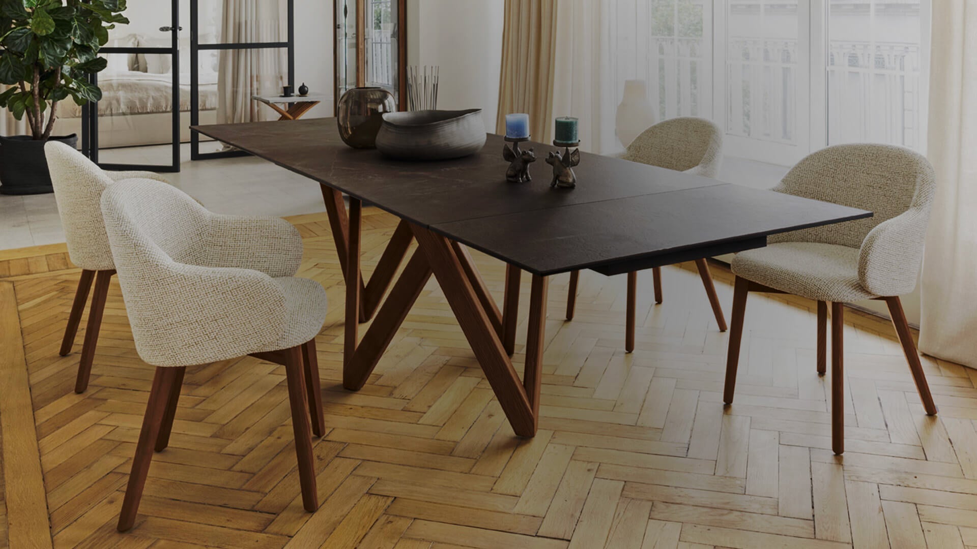 Cartesio-S 200 Utrekkbart Wood, en del av kategorien Spisebord - At Home Interiør