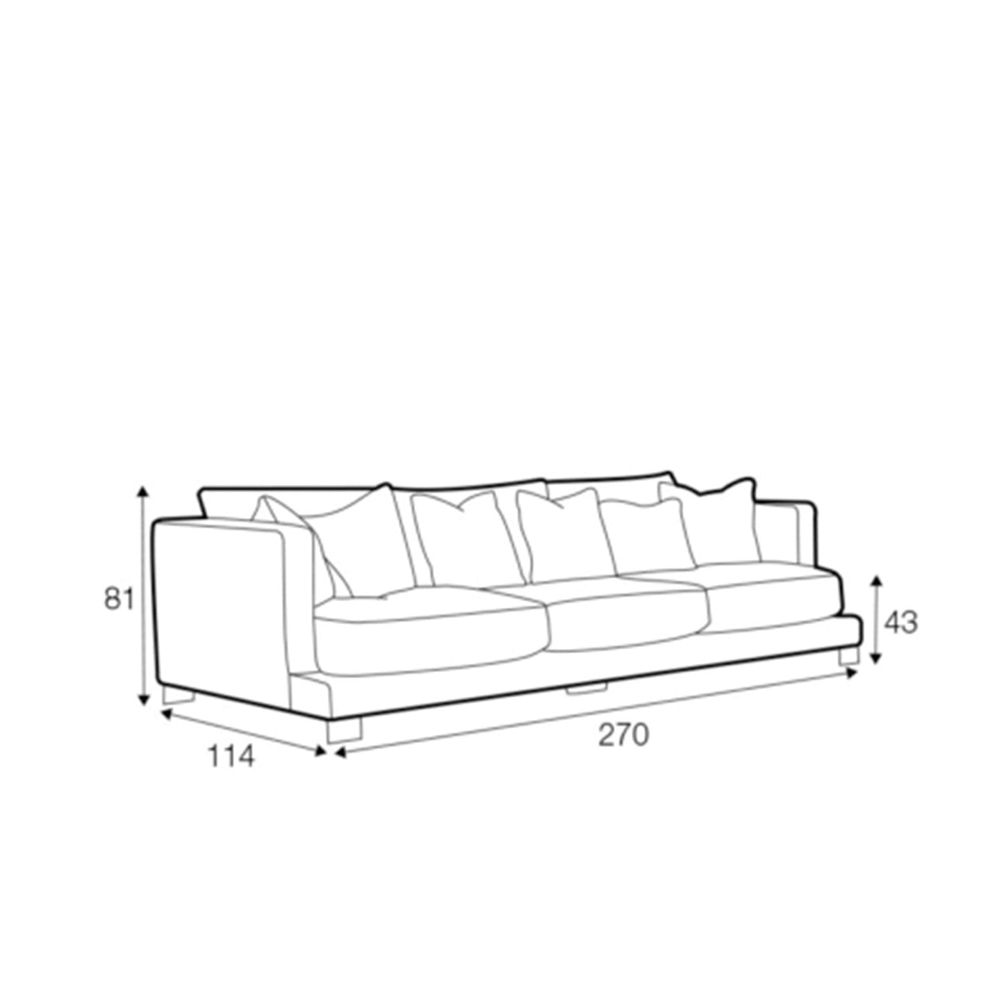 Colorado 4-seter sofa, en del av kategorien 4-seter - At Home Interiør