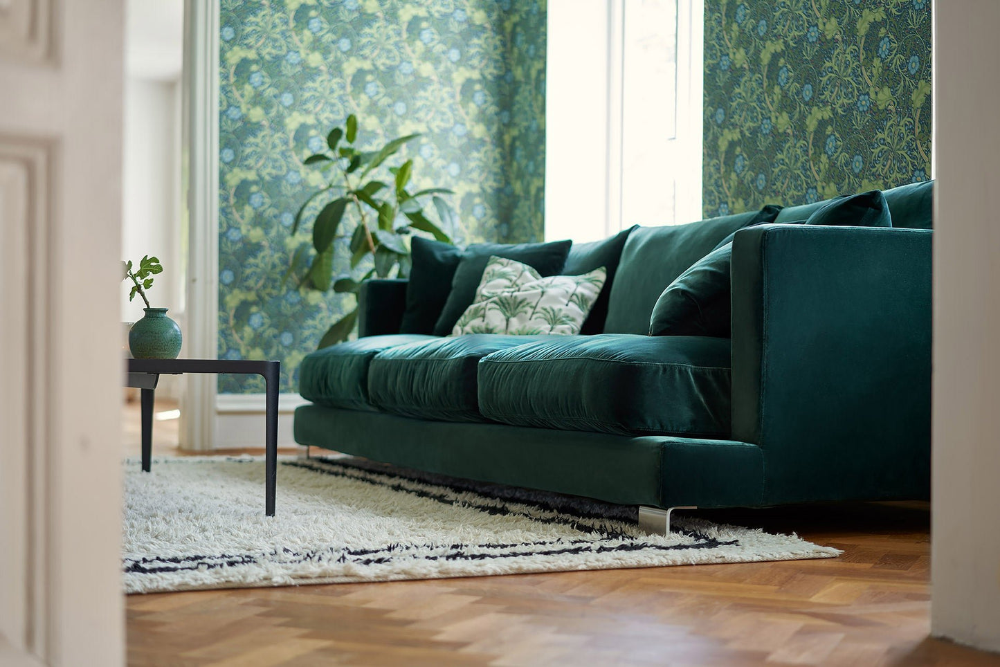 Colorado 4-seter sofa Lario Dark Green, en del av kategorien 4-seter - At Home Interiør