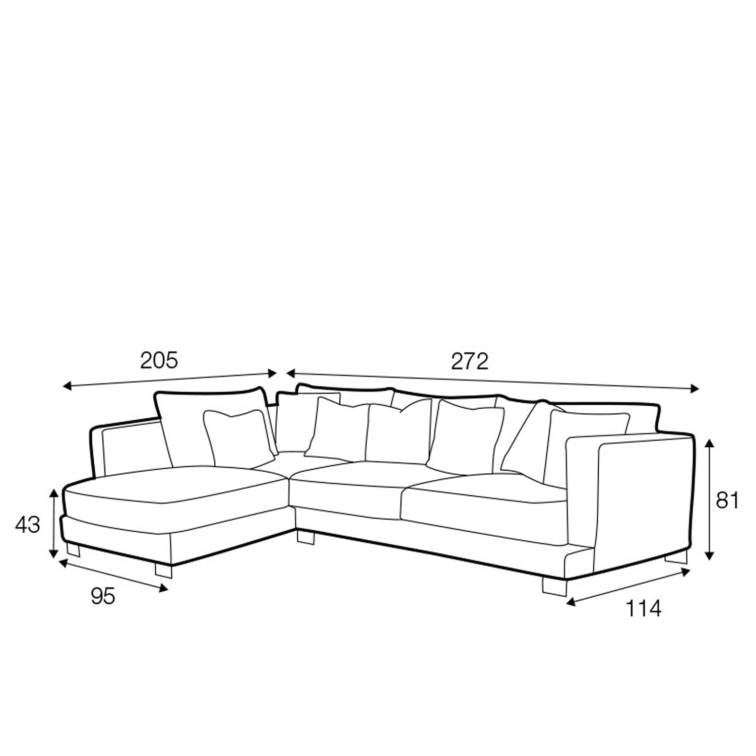 Colorado SET3 modulsofa, en del av kategorien Modulsofa - At Home Interiør