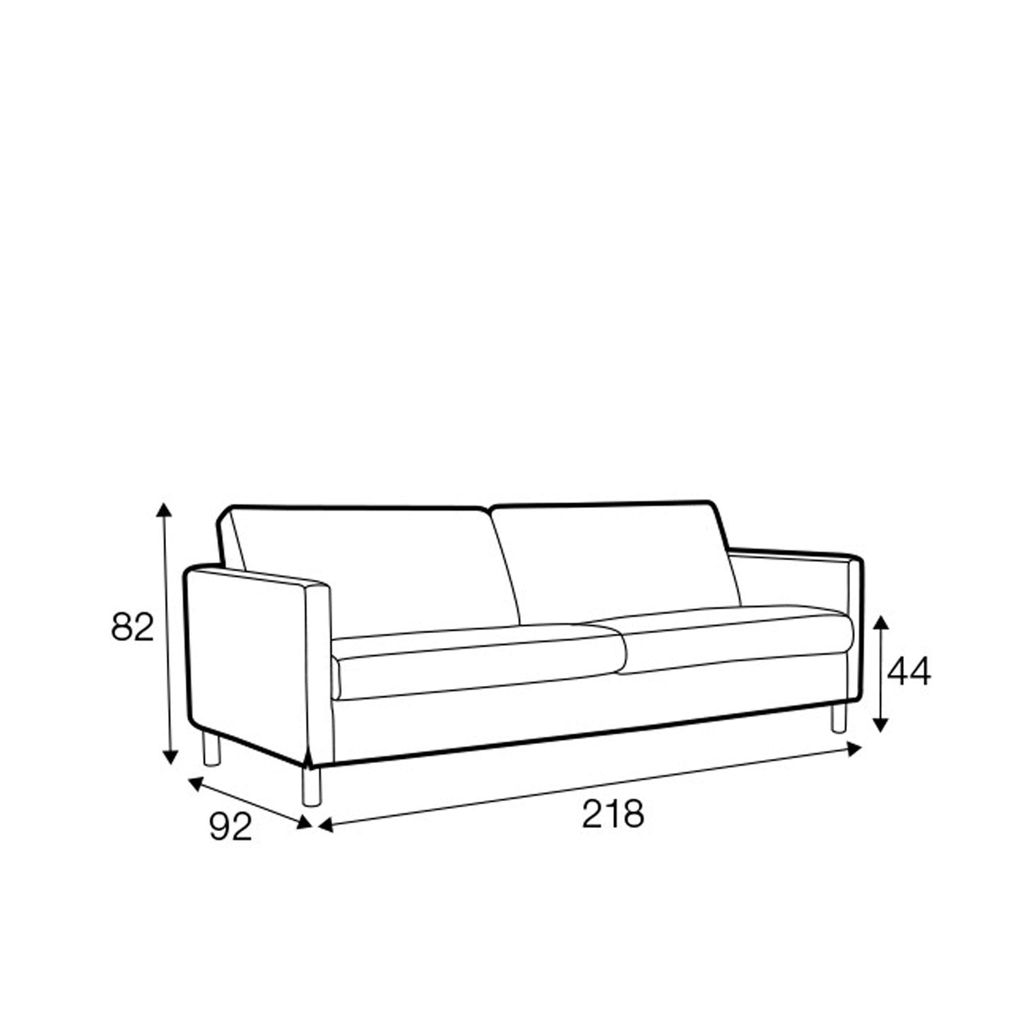 Impulse 3-seter sofa, en del av kategorien 3-seter - At Home Interiør