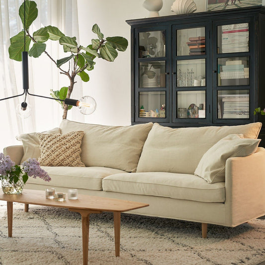 Julia 3-seter sofa Caleido Natur, en del av kategorien Fast-track sofa - At Home Interiør