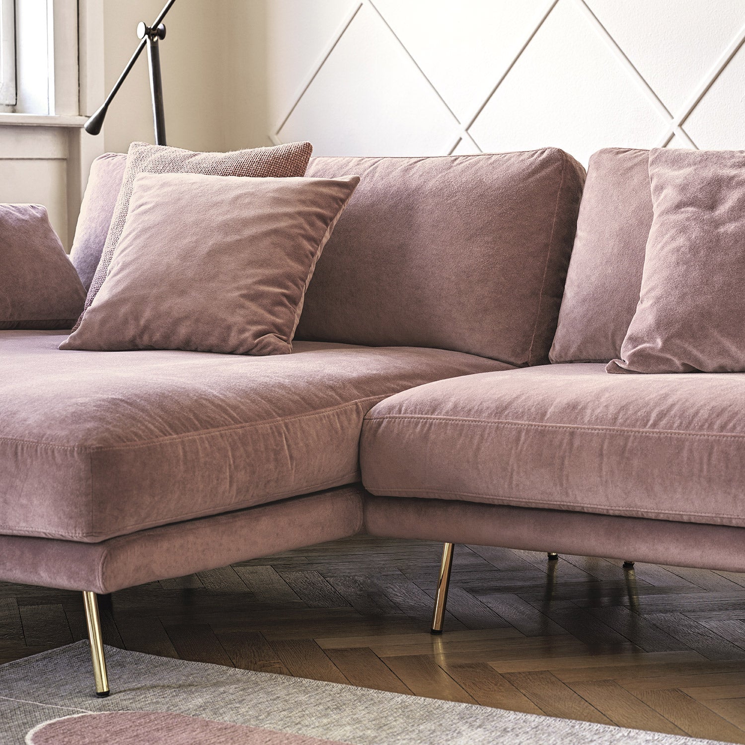 Le Marais 3-seter m/ Chaiselounge, en del av kategorien Modulsofa - At Home Interiør