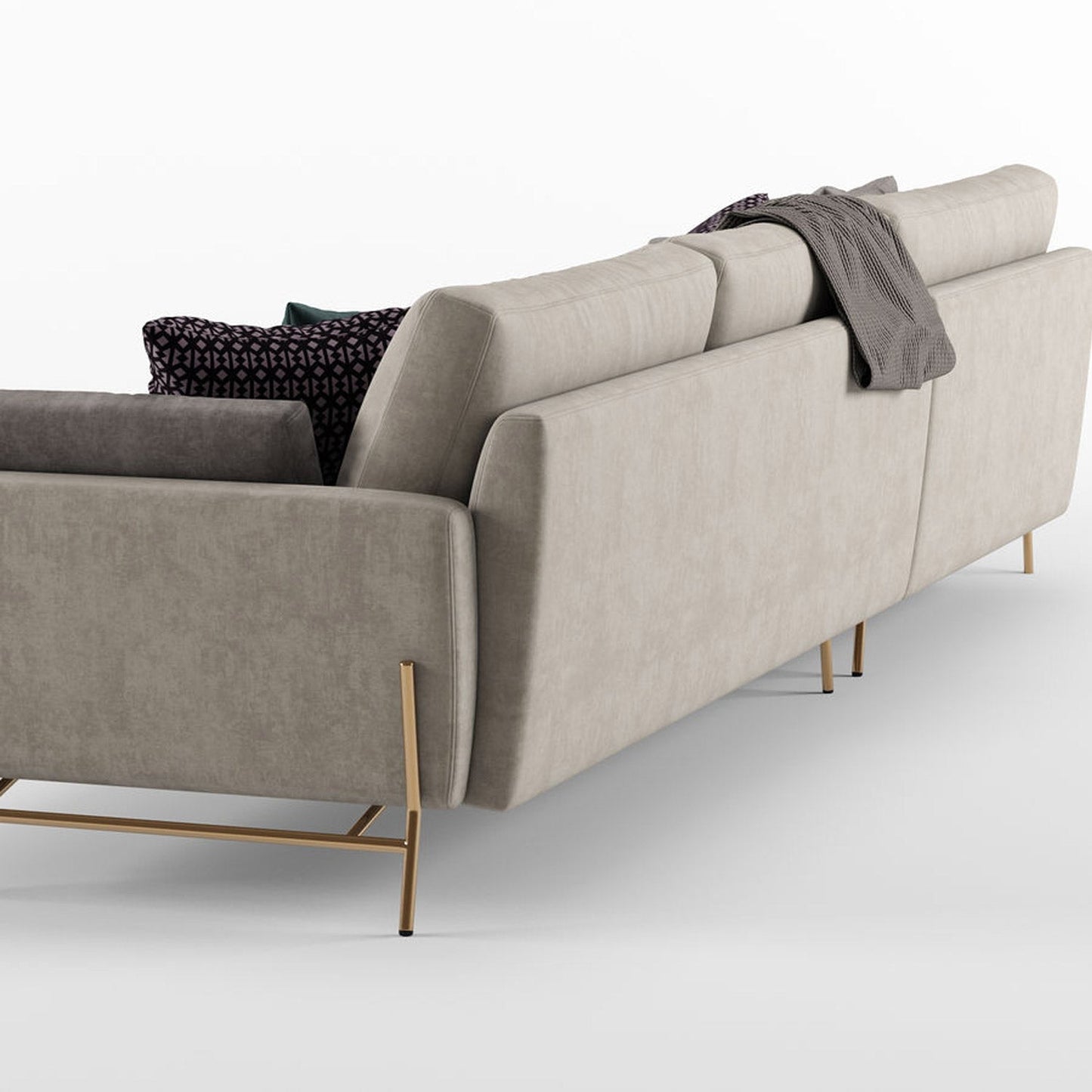 Le Marais 3-seter m/ Chaiselounge, en del av kategorien Modulsofa - At Home Interiør