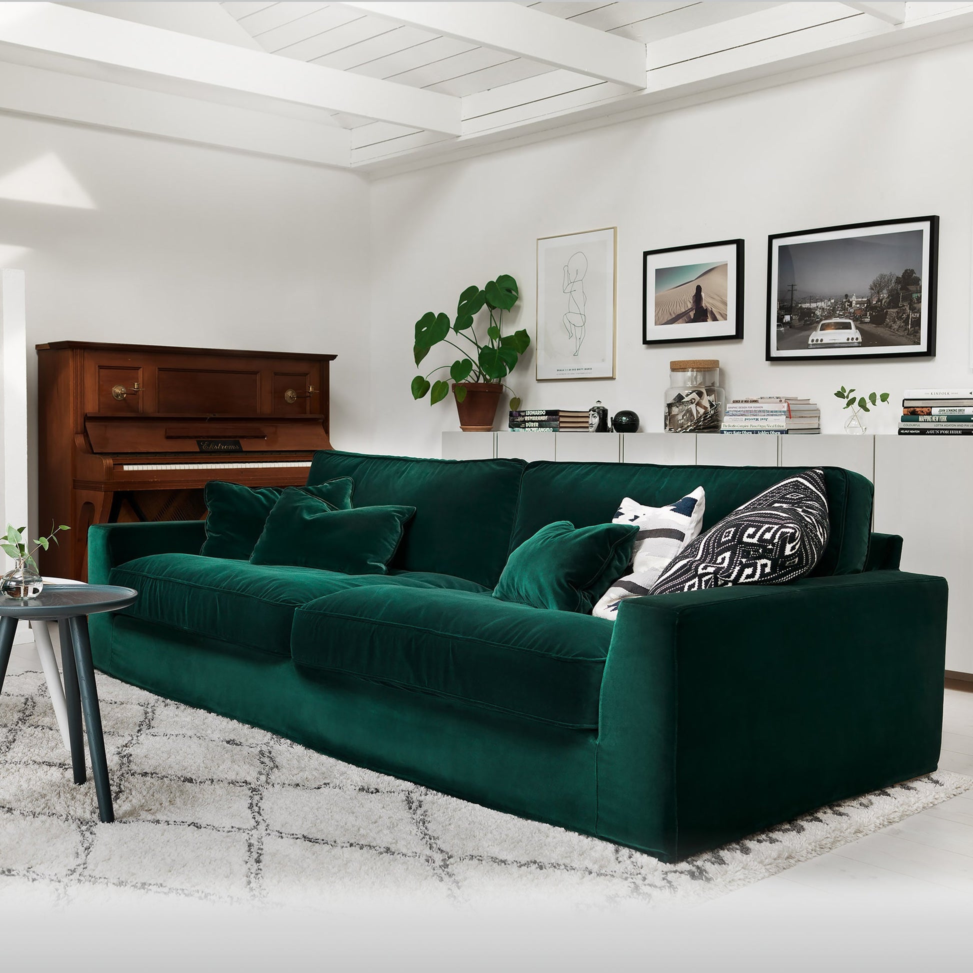 New York 4-seter XL Lario Dark Green, en del av kategorien 4-seter - At Home Interiør