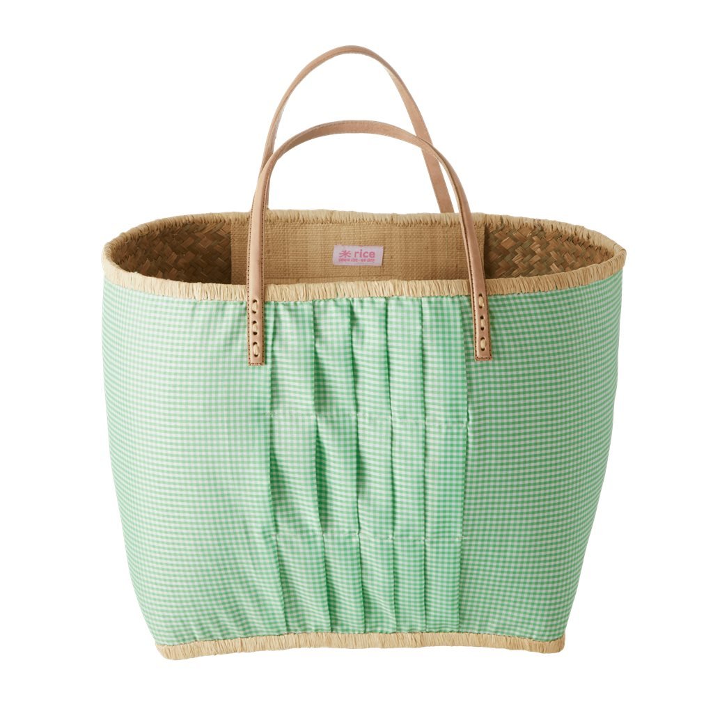Raffia Bag Grønn, en del av kategorien Kurv - At Home Interiør